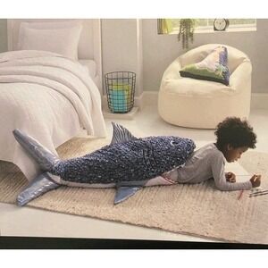 Shark Plush Sleeping Bag ISAAC MIZRAHI 56" NWT Boys Room Decor Ocean Sea